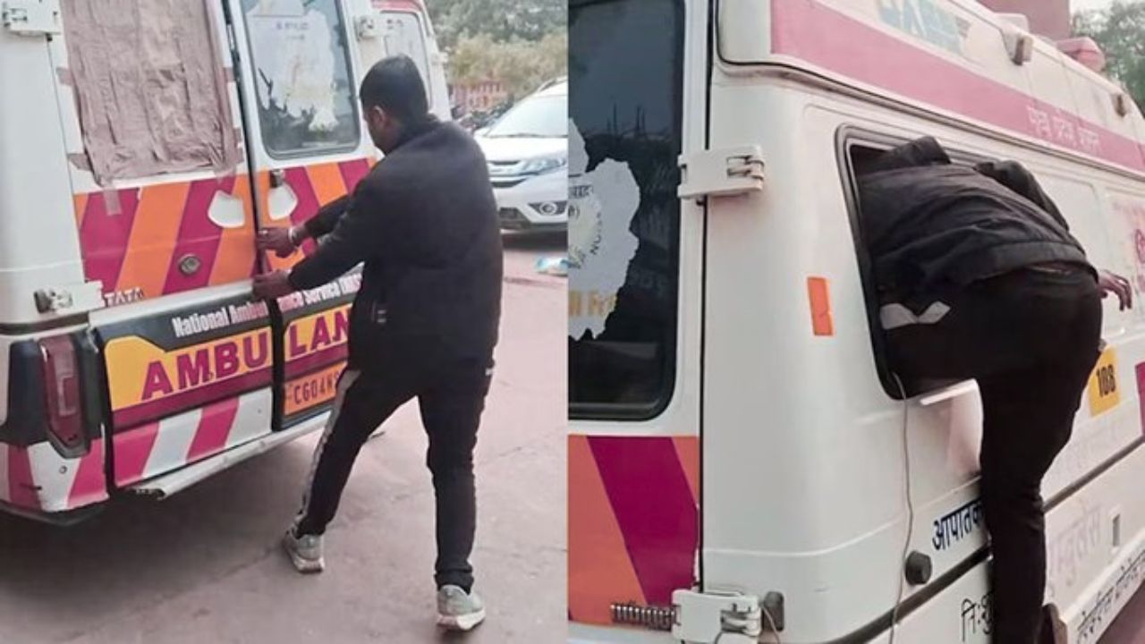 Madhya Pradesh Satna government hospital Ambulance Incident