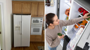 Refrigirator close to wall
