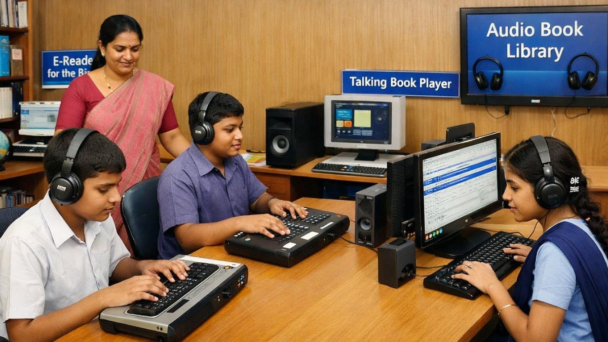 Blind Students Digital Library Telangana