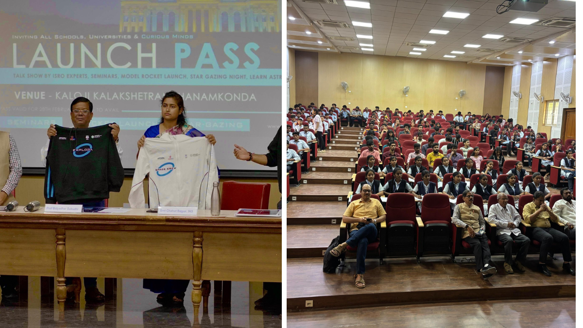 Explora Space Festival Warangal with Rudrama Rocket Launch