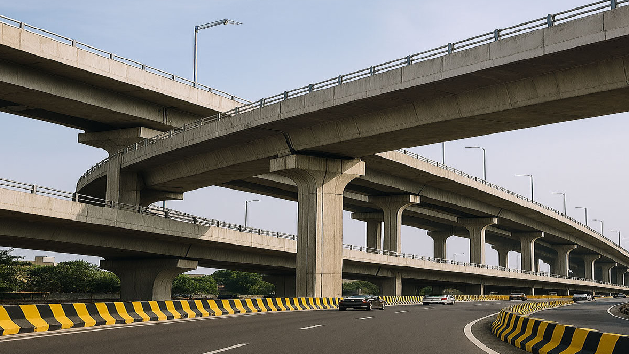 GHMC Gachibowli IIIT Junction 3 Flyovers Project