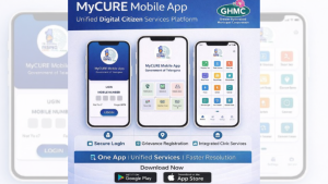 GHMC MyCURE app launch for Hyderabad civic services