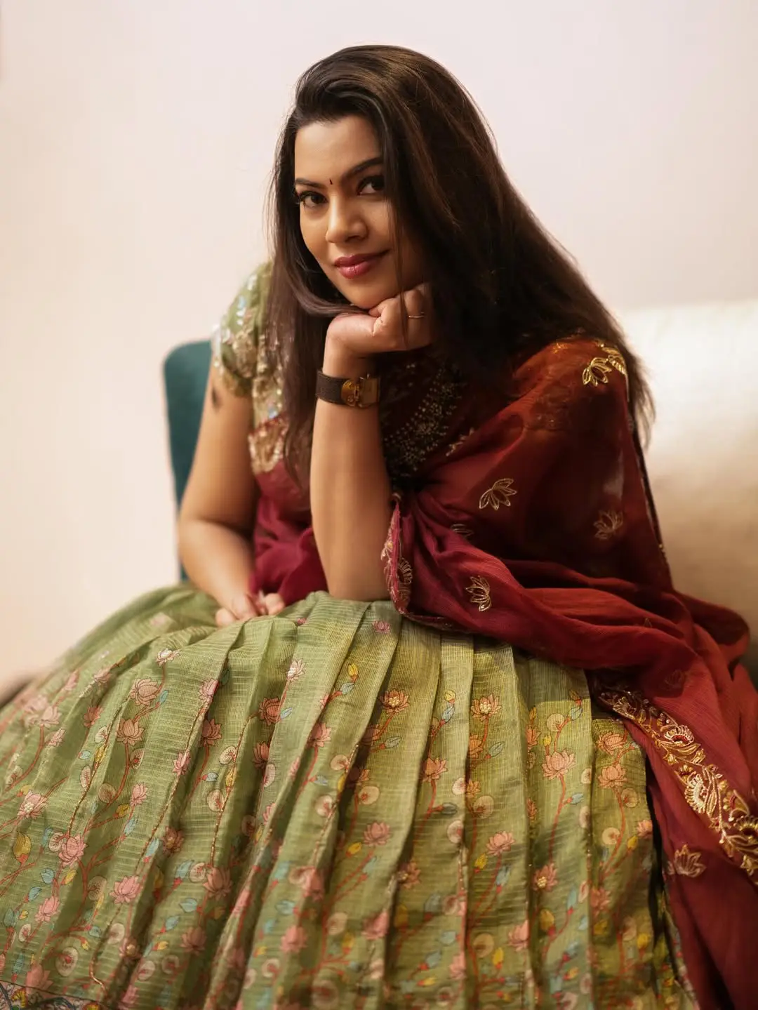 Geetha Madhuri latest traditional look photos