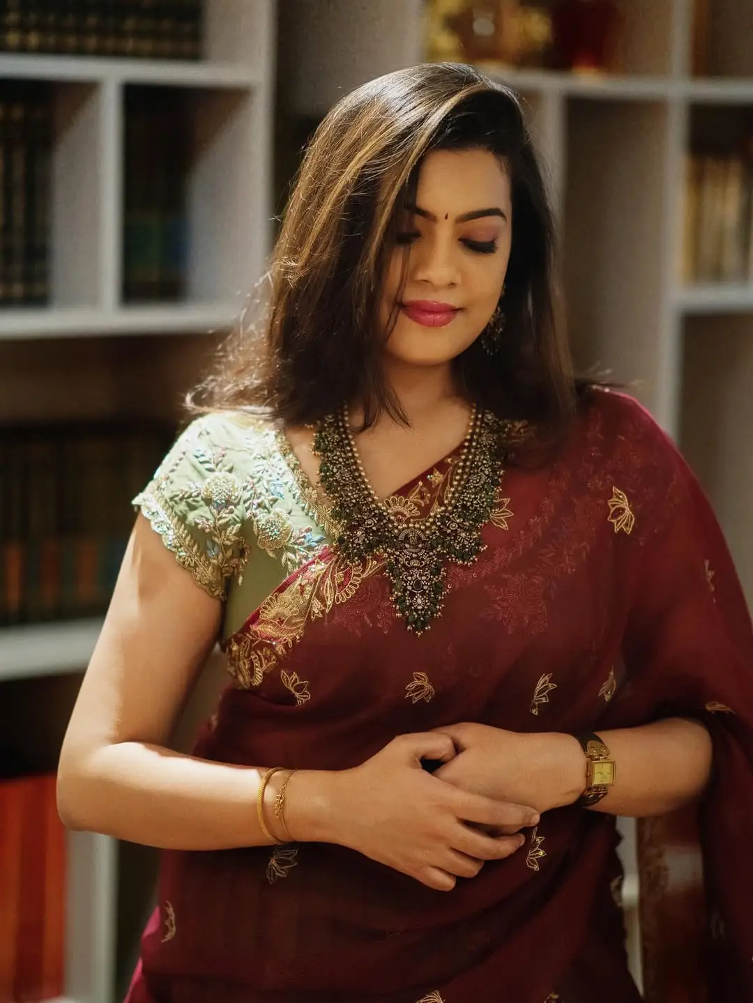 Geetha Madhuri latest traditional look photos