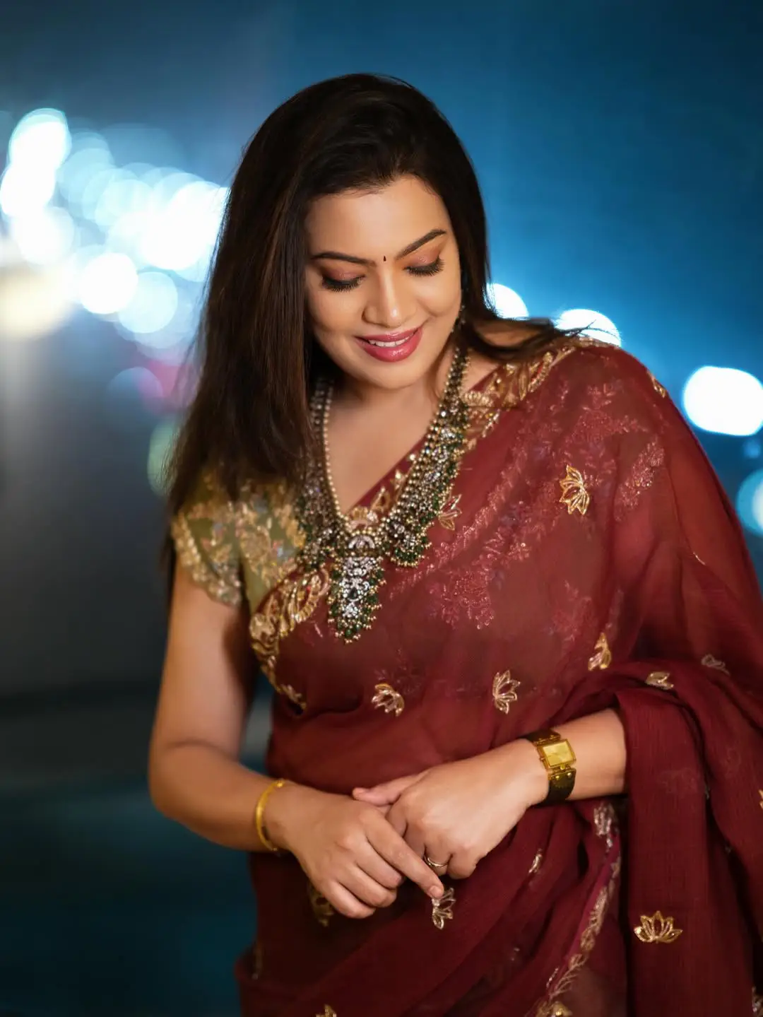 Geetha Madhuri latest traditional look photos