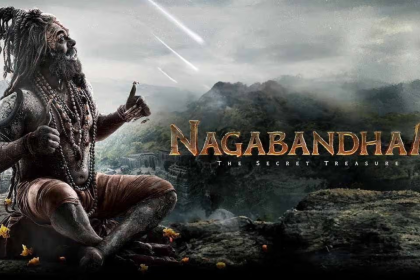 World of Nagabandham teaser poster featuring Virat Karrna, Nabha Natesh and mythological secret treasure concept from Nagabandham movie