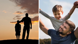 Father Teaching Life Lessons to Son