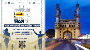 Rapido Hyderabad Heritage Run 2026 at Charminar and Old City