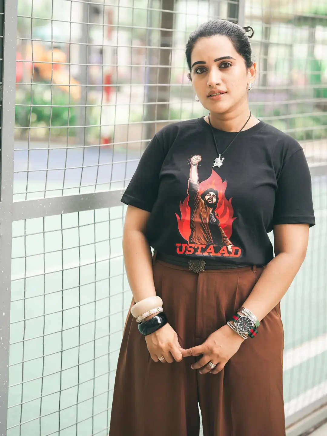 Sravanthi Chokkarapu at Ustaad bhagat singh song launch event