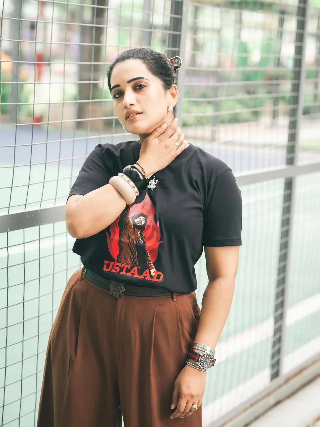 Sravanthi Chokkarapu at Ustaad bhagat singh song launch event