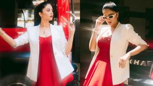 Sreemukhi trendy looks goes viral on social media
