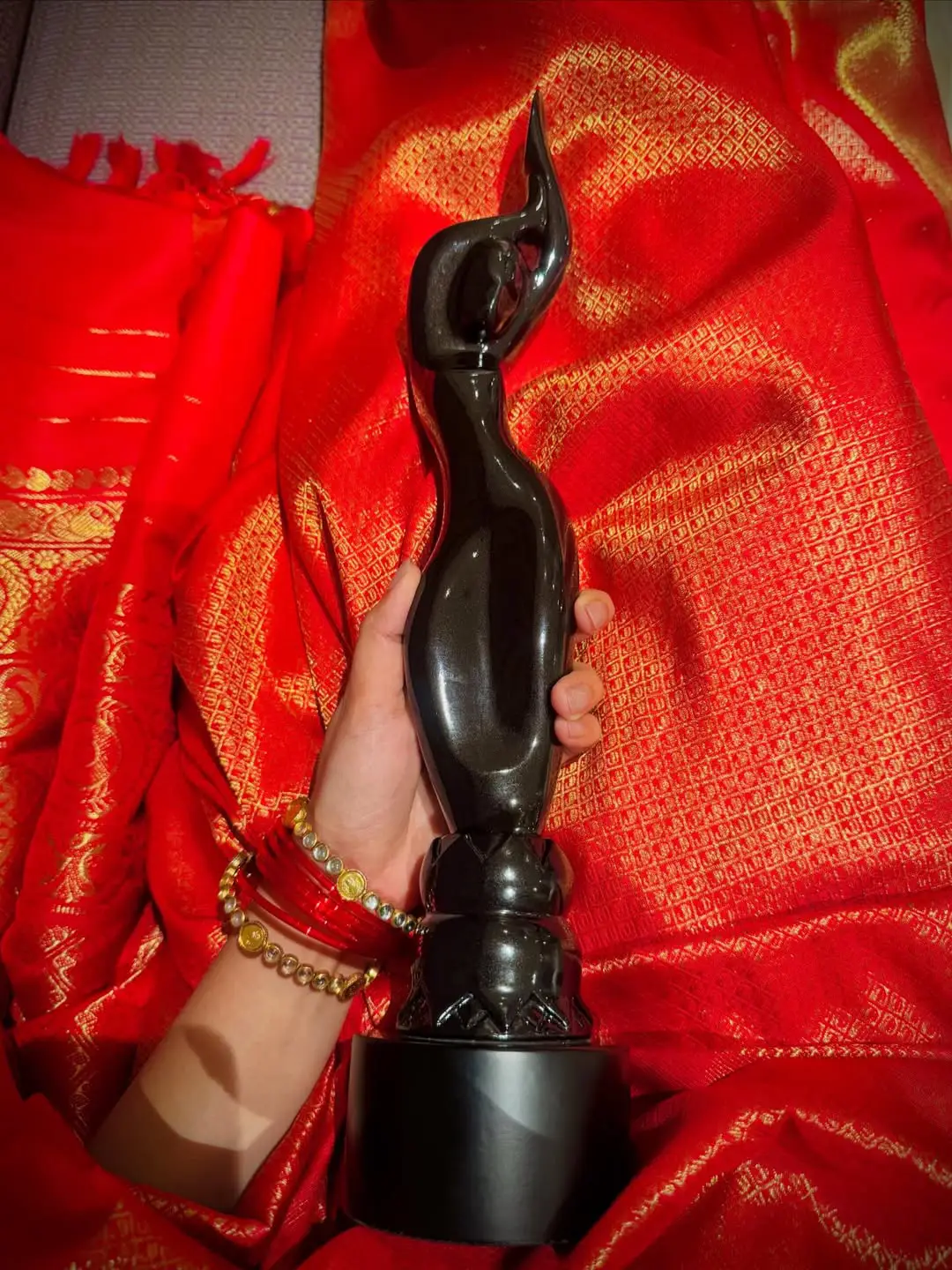 Sri Gouri Priya photos with her first Filmfare Award