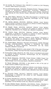 Telangana IAS Transfers list-2