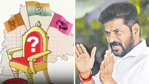 Revanth Reddy conducting Zoom meeting with Congress leaders on Telangana municipal elections strategy