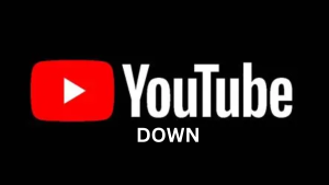 YouTube app showing error message during global outage