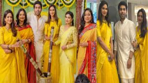 allu sirish haldi function photos