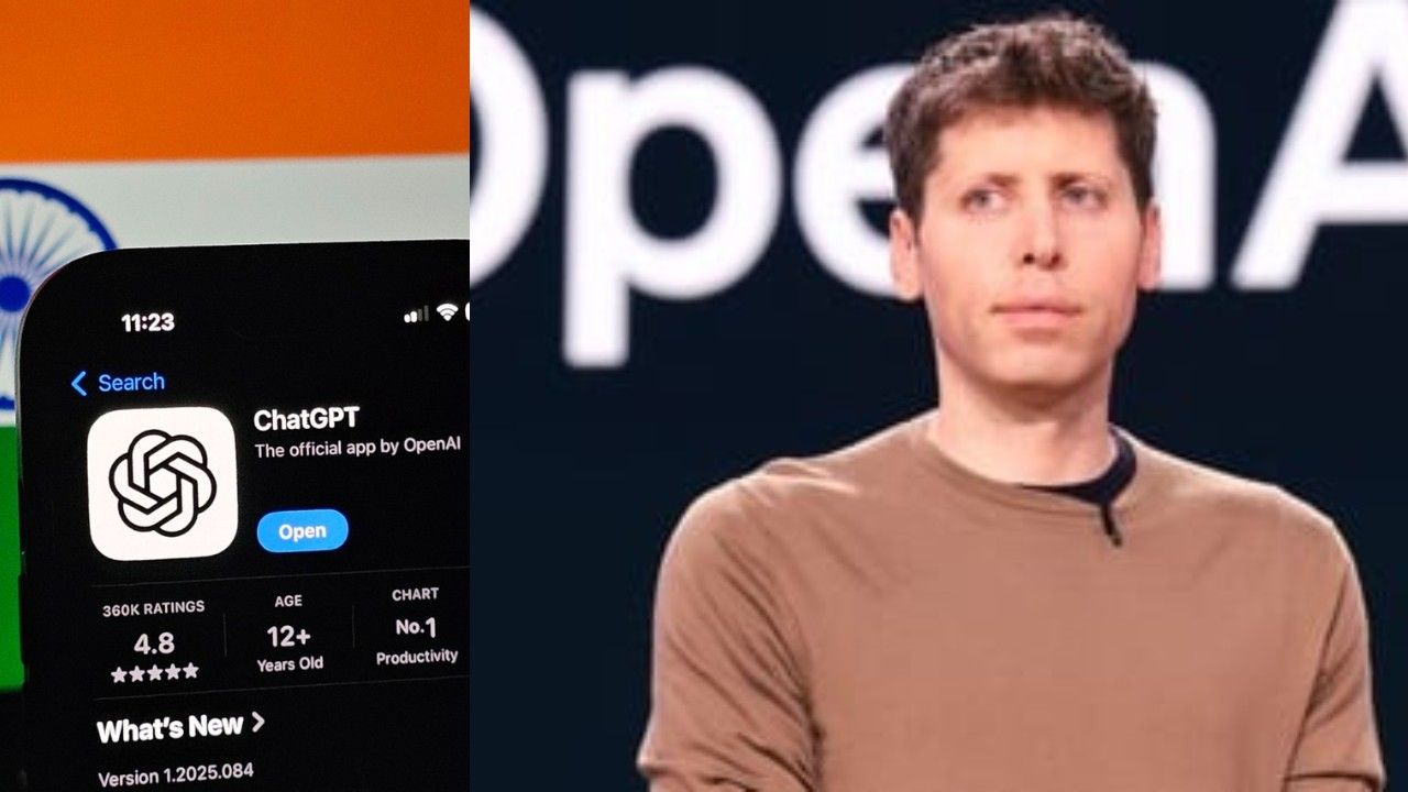 openAI CEO Sam Altman announcing India as the second largest market for ChatGPT with 100 million weekly users
