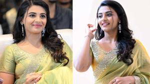 nayan sarika latest glamour show in saree