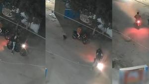 Suryapet residential hostel girls midnight wall jump CCTV viral video