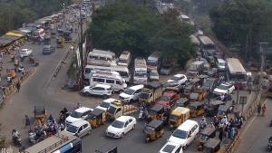 Hyderabad Traffic Jam