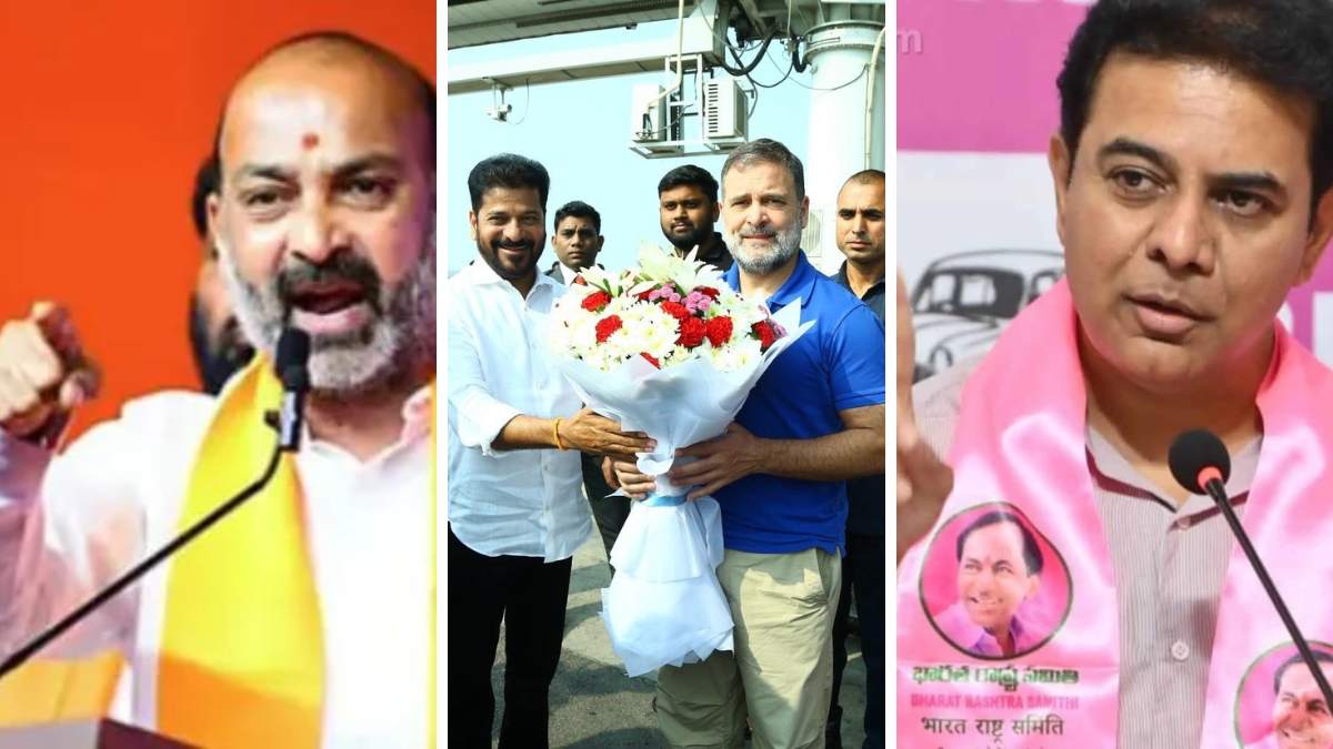 KTR, bandi sanjay reaction on rahul gandhi
