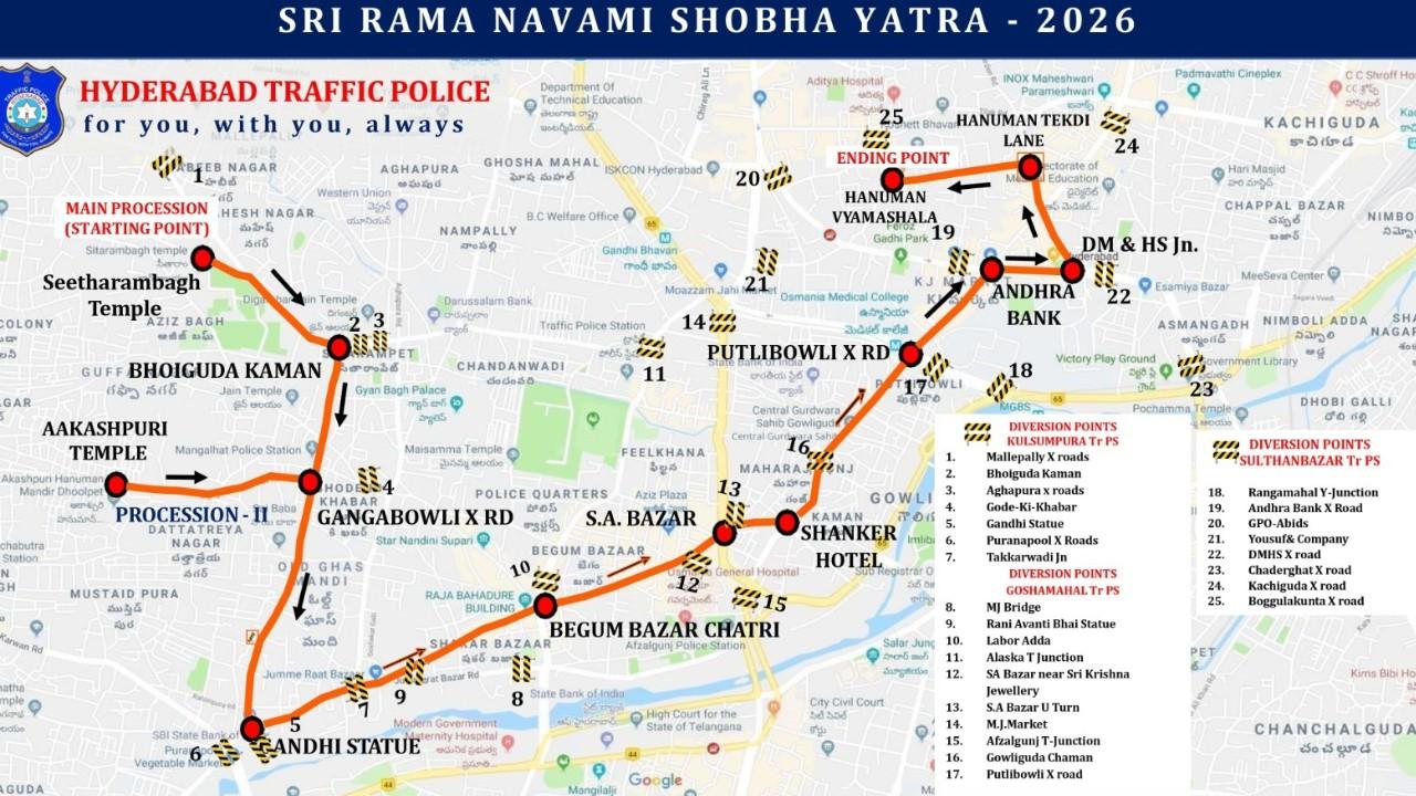 Sri Rama Navami traffic