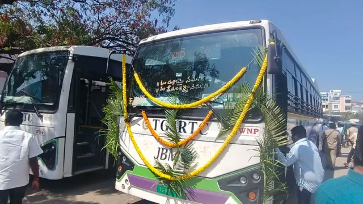 Wanaparthy RTC depot new buses