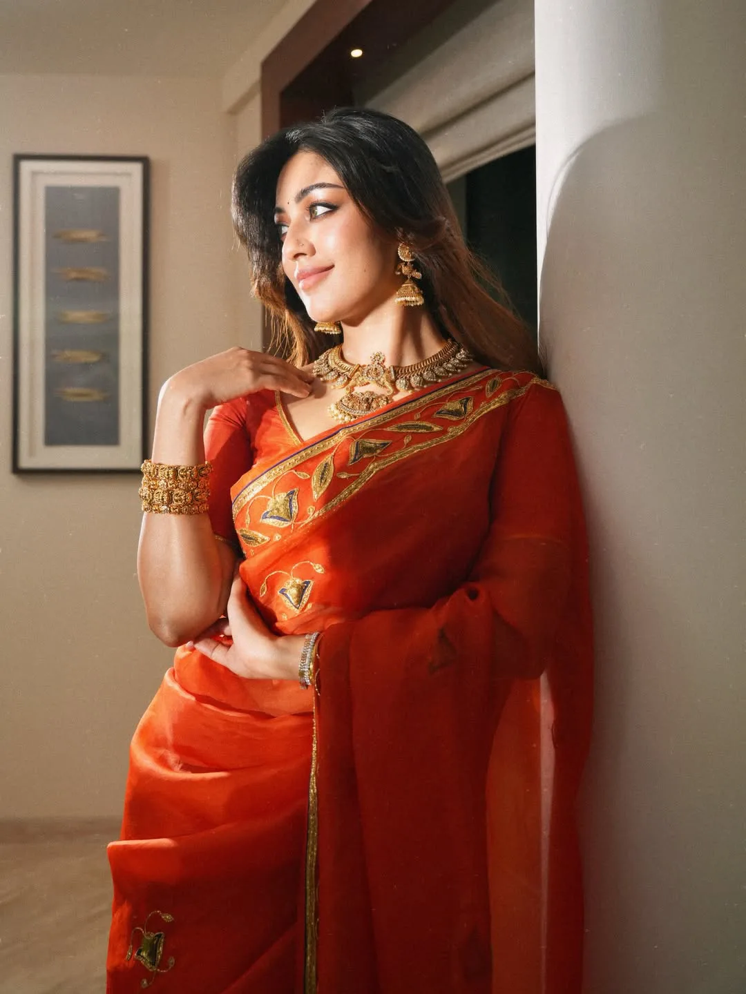 Anu Emmanuel Latest Photos in Saree