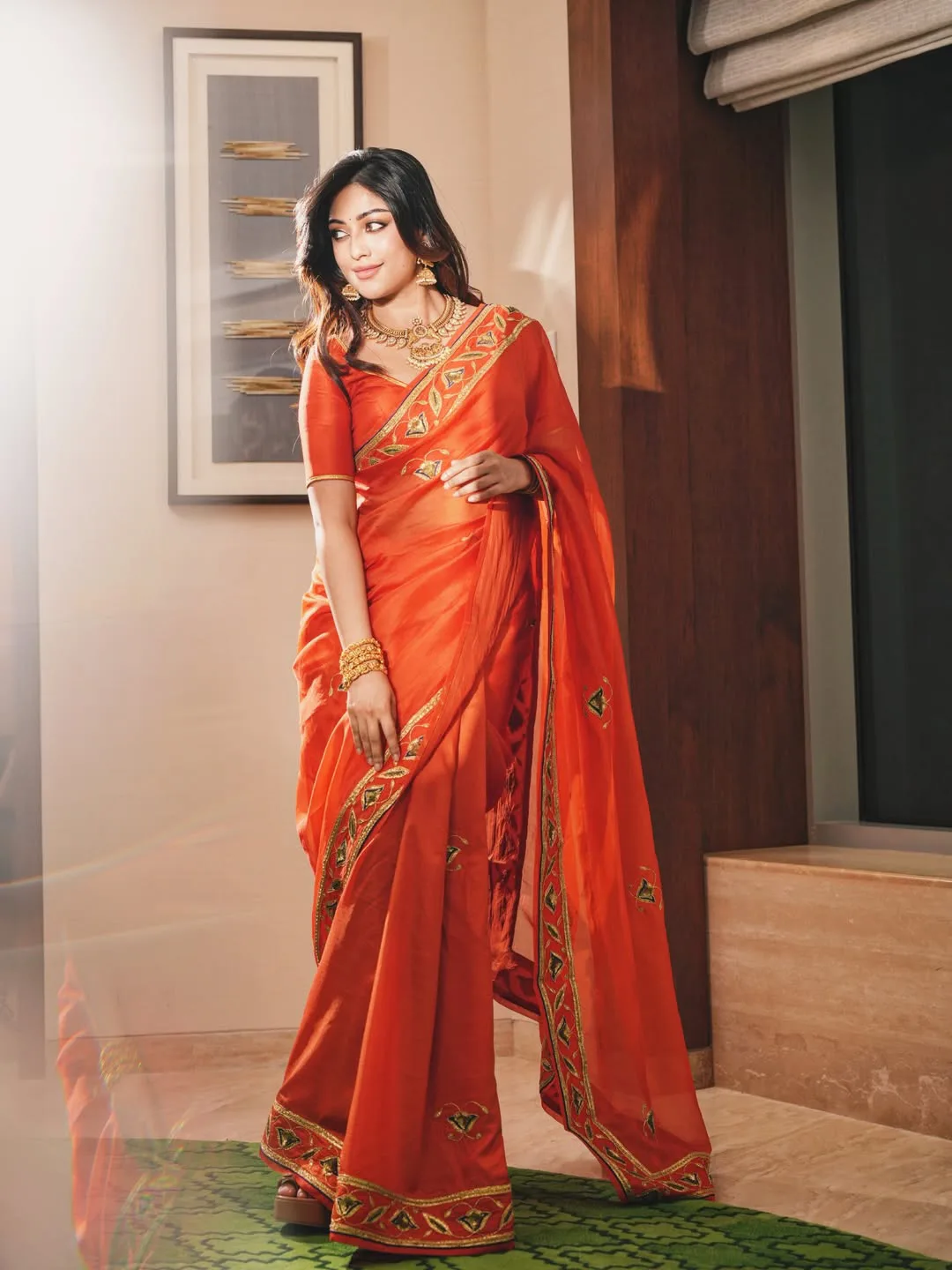 Anu Emmanuel Latest Photos in Saree