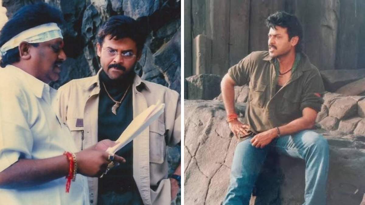 Venkatesh in underwater sequence from Devi Putrudu movie set in Dwarka
