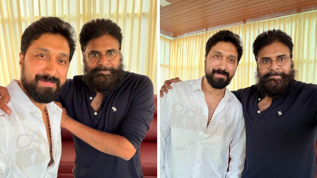 Director Bobby and Deputy CM Pawan Kalyan in a warm discussion at the Deputy CM's residence