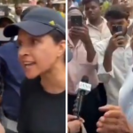 ర్యాలీతో రోడ్డు మూత – మంత్రిని నిలదీసిన సామాన్య మహిళ వైరల్