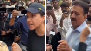 ముంబై సామాన్య మహిళ vs మహారాష్ట్ర మంత్రి గిరీష్ మహాజన్