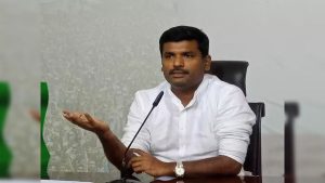 Former Andhra Pradesh Minister Gudivada Amarnath addressing the media regarding the court's verdict in Visakhapatnam.