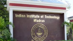 IIT Madras campus building with BS Medical Sciences and Chemistry admission dates overlay