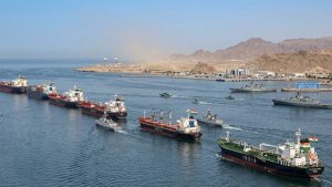 Indian LPG tanker Green Asha sailing through the strategic Strait of Hormuz amid Middle East regional tensions