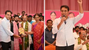 KTR Addressing BRS Meeting in Ibrahimpatnam 2026