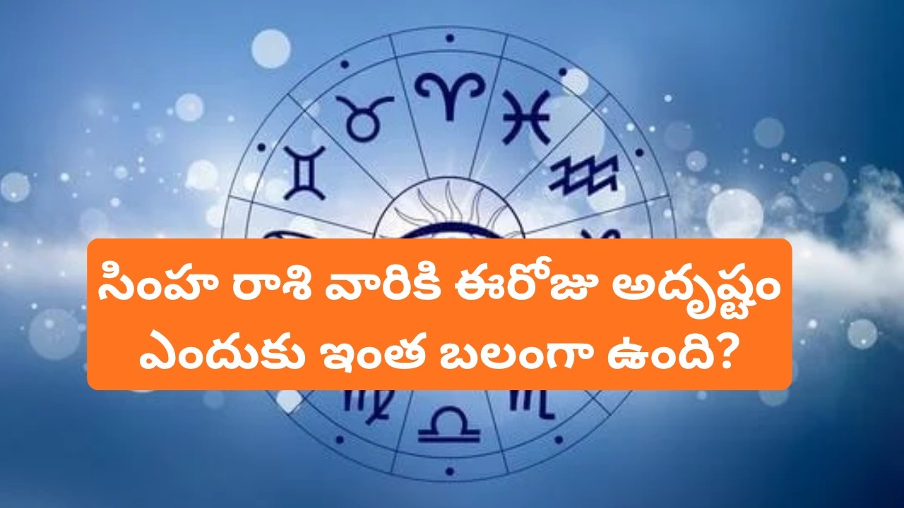simha rasi phalalu today