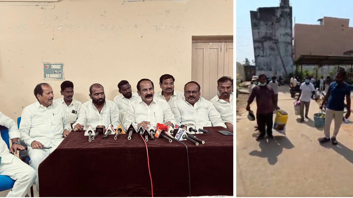 locals dumping garbage in municipal office - MLC Ravinder Rao's review meeting