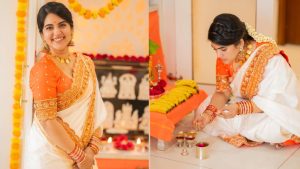 Sravanthi chokkarapu hanuman jayanthi special pooja photos