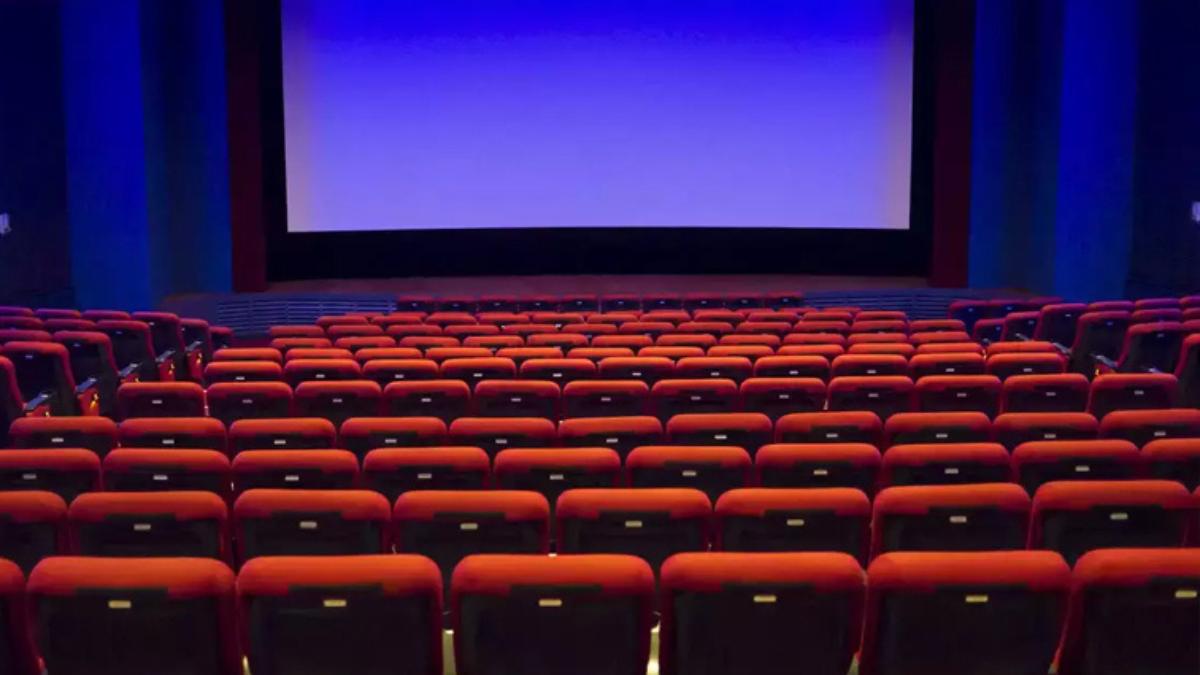 An empty single screen cinema hall in Telangana representing the upcoming strike and shutdown.