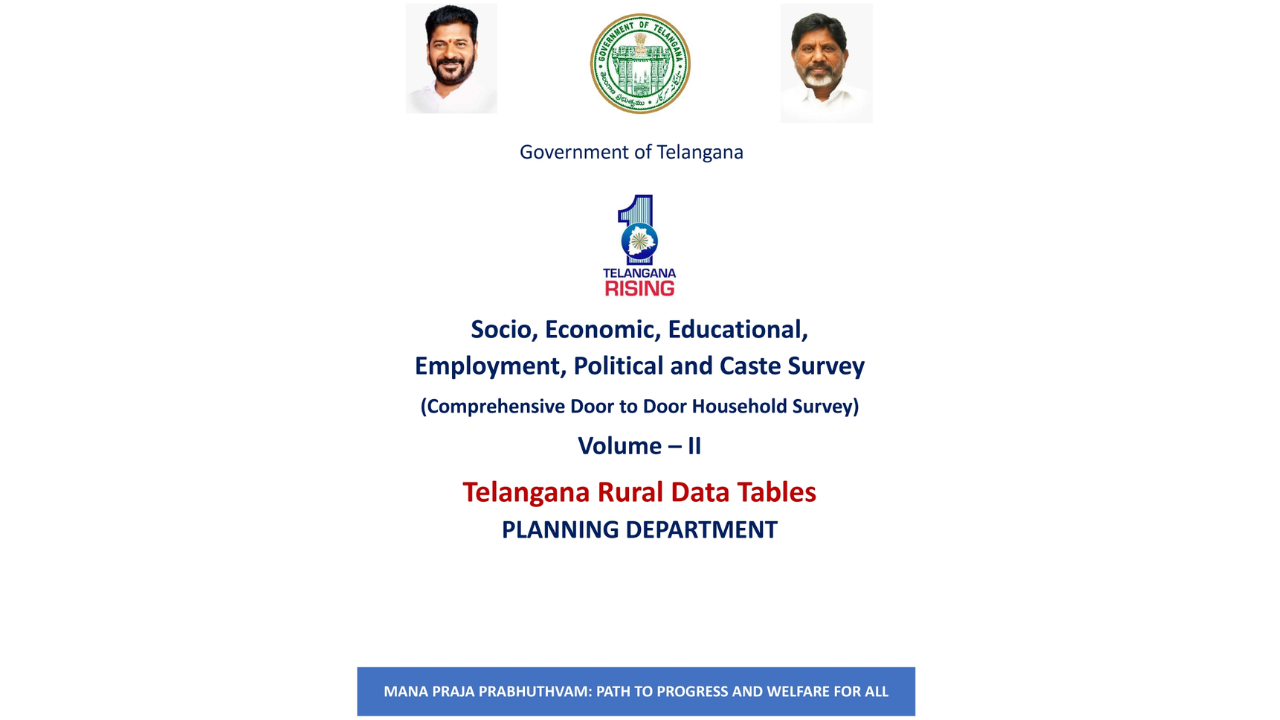 Telangana Caste Survey Results 2024