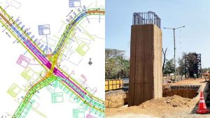 Traffic diversion map of IIIT Junction Gachibowli showing alternative routes for IT corridors