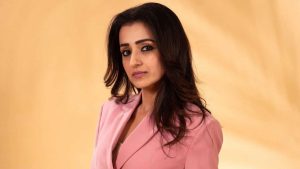 Police security and dog squad conducting searches at actress Trisha Krishnan's residence in Chennai.