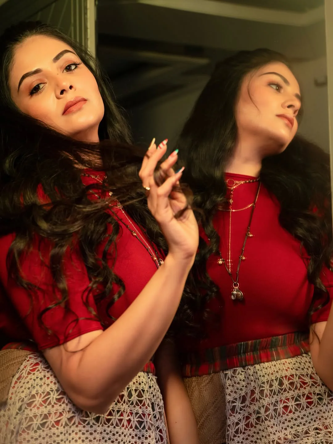 anchor sreemukhi latest crazy photos