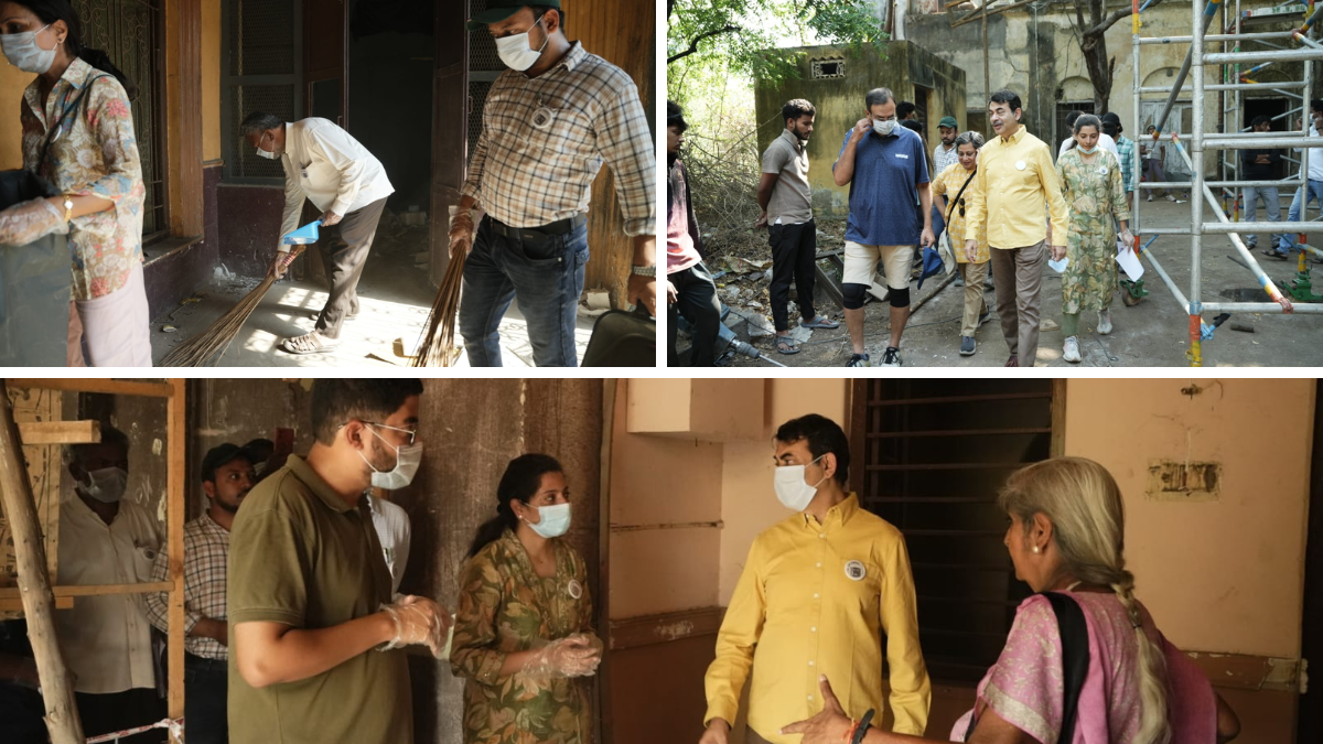 హైదరాబాద్ పుంజాగుట్టలోని ఇర్రమ్ మంజిల్ పాలస్‌లో వరల్డ్ హెరిటేజ్ డే 2026 సందర్భంగా నిర్వహించిన క్లీన్-అప్ డ్రైవ్ కార్యక్రమం