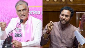 కిషన్ రెడ్డి మరియు హరీష్ రావు కాళేశ్వరం వివాదం - పార్లమెంట్ 2026