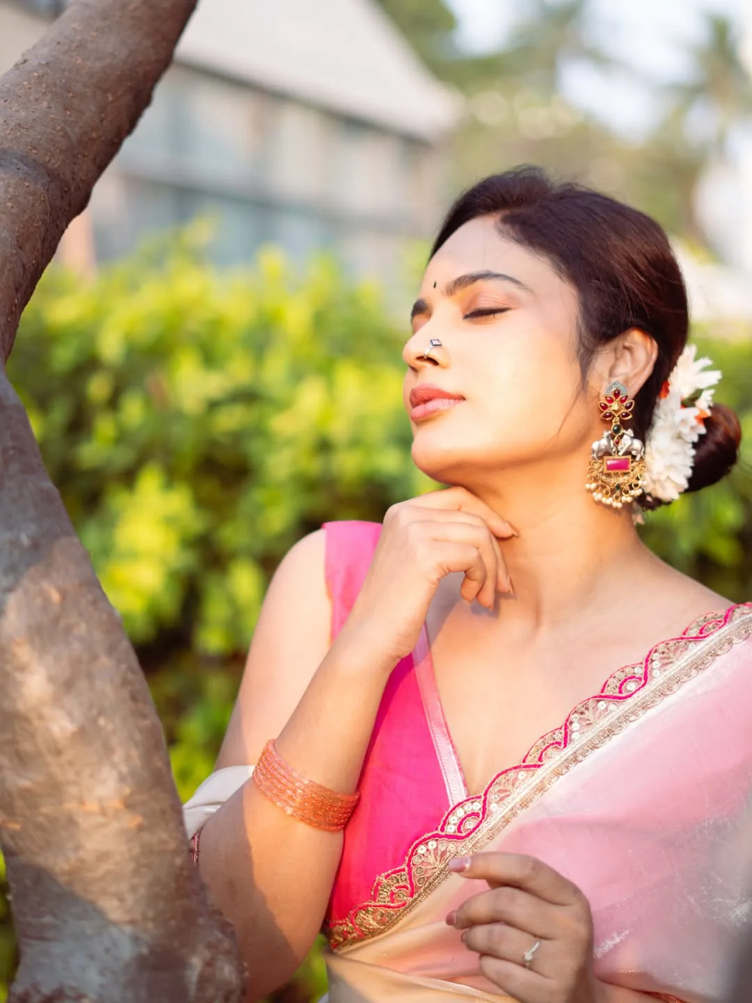 nandita swetha latest photos in saree