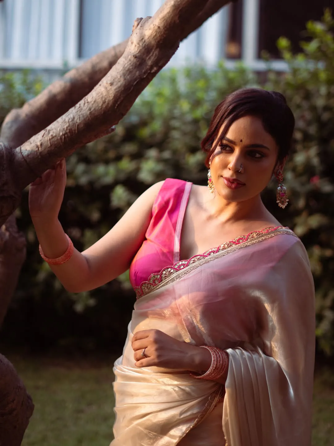 nandita swetha latest photos in saree
