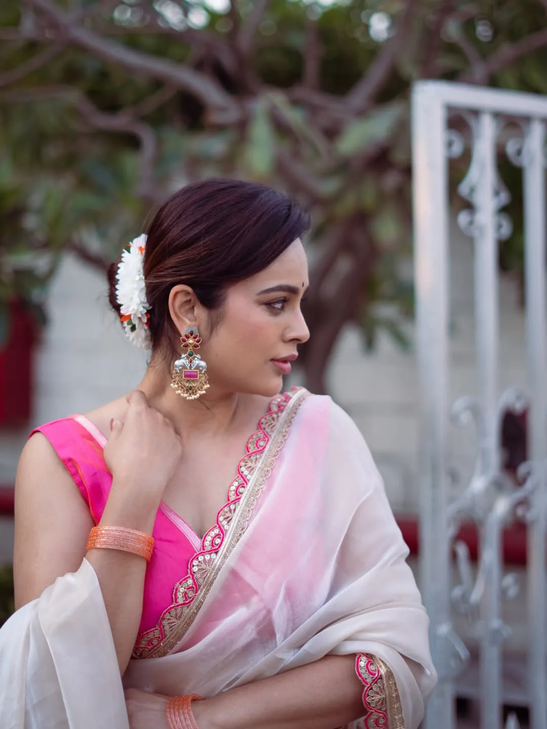 nandita swetha latest photos in saree